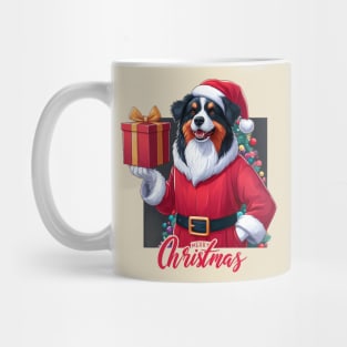 Christmas Black Tri Aussie Mug